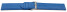 XL Uhrenarmband weiches Leder genarbt meerblau 16mm Stahl