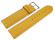 XL Uhrenarmband weiches Leder genarbt senf 22mm Gold