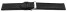 XXL Uhrenarmband weiches Leder genarbt schwarz 14mm 16mm 18mm 20mm 22mm 24mm