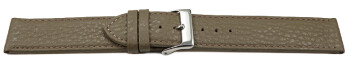 Schnellwechsel Uhrenarmband weiches Leder genarbt taupe...