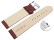Schnellwechsel Uhrenarmband weiches Leder genarbt bordeaux 14mm Schwarz