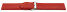Schnellwechsel Uhrenarmband weiches Leder genarbt rot 22mm Schwarz