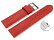 XL Schnellwechsel Uhrenarmband weiches Leder genarbt rot 12mm 14mm 16mm 18mm 20mm 22mm