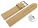 XL Schnellwechsel Uhrenarmband weiches Leder genarbt vanille 14mm Stahl