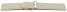 XL Schnellwechsel Uhrenarmband weiches Leder genarbt creme 12mm Stahl