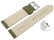 XL Schnellwechsel Uhrenarmband weiches Leder genarbt olive 12mm Stahl