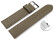 XS Schnellwechsel Uhrenarmband weiches Leder genarbt taupe 12mm 14mm 16mm 18mm 20mm