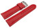 Uhrenarmband Vegan Korn rot gepolstert 20mm Gold