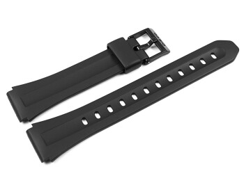 Uhrenarmband Casio F-201WA F-201W F-201WAM Kunststoff, schwarz