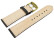 Uhrenarmband sehr weiches Leder gepolstert Retro Optik Schiefer 16mm Gold