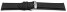 Uhrenarmband sehr weiches Leder gepolstert Retro Optik Schiefer 19mm Stahl
