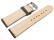 Uhrenarmband sehr weiches Leder gepolstert Retro Optik Stone 19mm Schwarz
