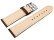 Uhrenarmband sehr weiches Leder gepolstert Retro Optik dunkelbraun 21mm Stahl