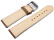 Uhrenarmband sehr weiches Leder gepolstert Retro Optik Tobacco 20mm Stahl