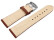 Uhrenarmband sehr weiches Leder gepolstert Retro Optik Rust 23mm Schwarz