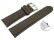 Schnellwechsel Uhrenband sehr weiches Leder gepolstert Retro Optik Stone 21mm Gold