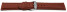 Schnellwechsel Uhrenband sehr weiches Leder gepolstert Retro Optik Rust 19mm Stahl