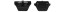 Cover End Pieces Casio GBA-800-3A GBA-800-8A Resin schwarz