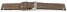Uhrenarmband Herren braun Vintage Leder ohne Polster 24mm Stahl