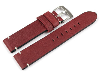 Uhrenarmband Herren altrot Vintage Leder ohne Polster 20mm Gold