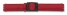 Uhrenarmband - Leder - passend für Swatch - rot - 19mm