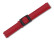 Uhrenarmband - Leder - passend für Swatch - rot - 19mm