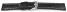 Armband schwarz Miami Leder ohne Polster 26mm Gold