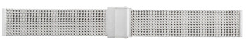 Milanaise Uhrenarmband aus Edelstahl poliert 18mm