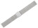 Milanaise Uhrenarmband aus Edelstahl poliert 18mm