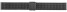 Milanaise Uhrenarmband aus Edelstahl poliert schwarz 18mm