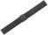 Milanaise Uhrenarmband aus Edelstahl poliert schwarz 18mm