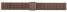 Milanaise Uhrenarmband aus Edelstahl poliert braun 16mm