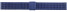 Milanaise Uhrenarmband aus Edelstahl poliert blau 14mm