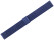 Milanaise Uhrenarmband aus Edelstahl poliert blau 14mm