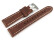 Armband hellbraun Miami Leder ohne Polster 20mm Schwarz