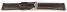 Armband dunkelbraun Miami Leder ohne Polster 26mm Stahl