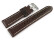 Armband dunkelbraun Miami Leder ohne Polster 26mm Stahl