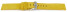 Uhrenarmband gelb Veluro Leder ohne Polster 18mm Gold