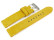 Uhrenarmband gelb Veluro Leder ohne Polster 20mm Gold