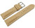 Uhrenband Leder stark gepolstert Kroko beige 20mm Gold