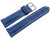 Uhrenband Leder stark gepolstert Kroko blau 22mm Schwarz