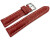 Uhrenband Leder stark gepolstert Kroko rot 24mm Gold