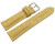 Uhrenband Leder stark gepolstert Kroko gelb 20mm Gold