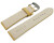 Uhrenband Leder stark gepolstert Kroko gelb 20mm Gold