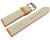 Uhrenband Leder stark gepolstert Kroko orange 18mm Gold