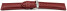 Uhrenarmband echt Leder gepolstert genarbt bordeaux TiT 20mm Gold