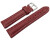 Uhrenarmband echt Leder gepolstert genarbt bordeaux wN 20mm Gold