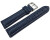 Uhrenarmband echt Leder gepolstert genarbt dunkelblau wN 20mm Gold