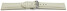 Uhrenarmband echt Leder gepolstert genarbt Creme 18mm Gold
