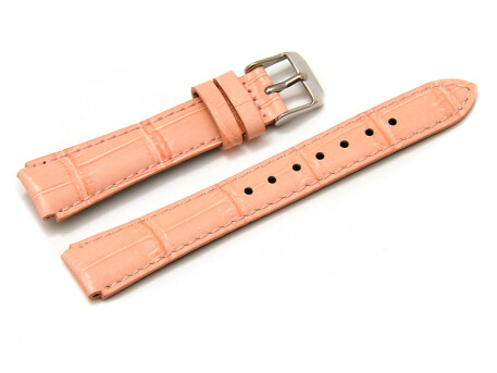 Uhrenarmband Casio für LTP-2069L-4AV, Leder, rosa,...